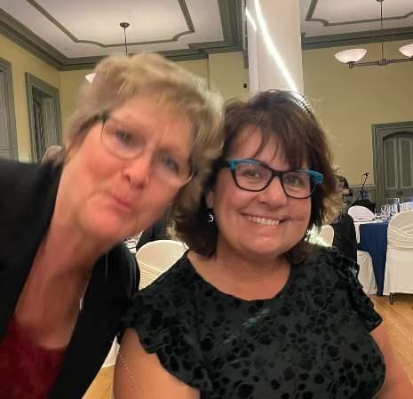 Two guests taking a selfie
