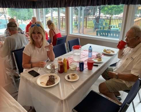 Members at dinner